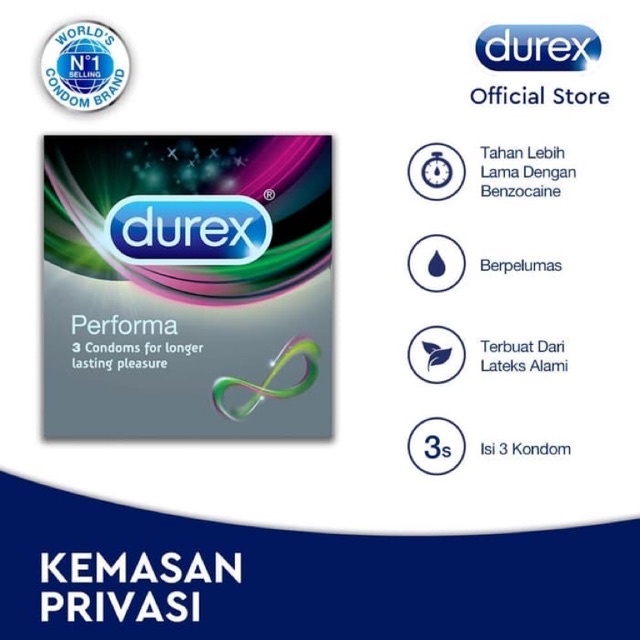 Kondom Durex Performa Isi 3