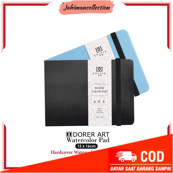 

✨ BISA COD ✨ Buku Sketsa Potentate Handbook 12x16cm Hardcover Watercolor Sketchbook - BLACK