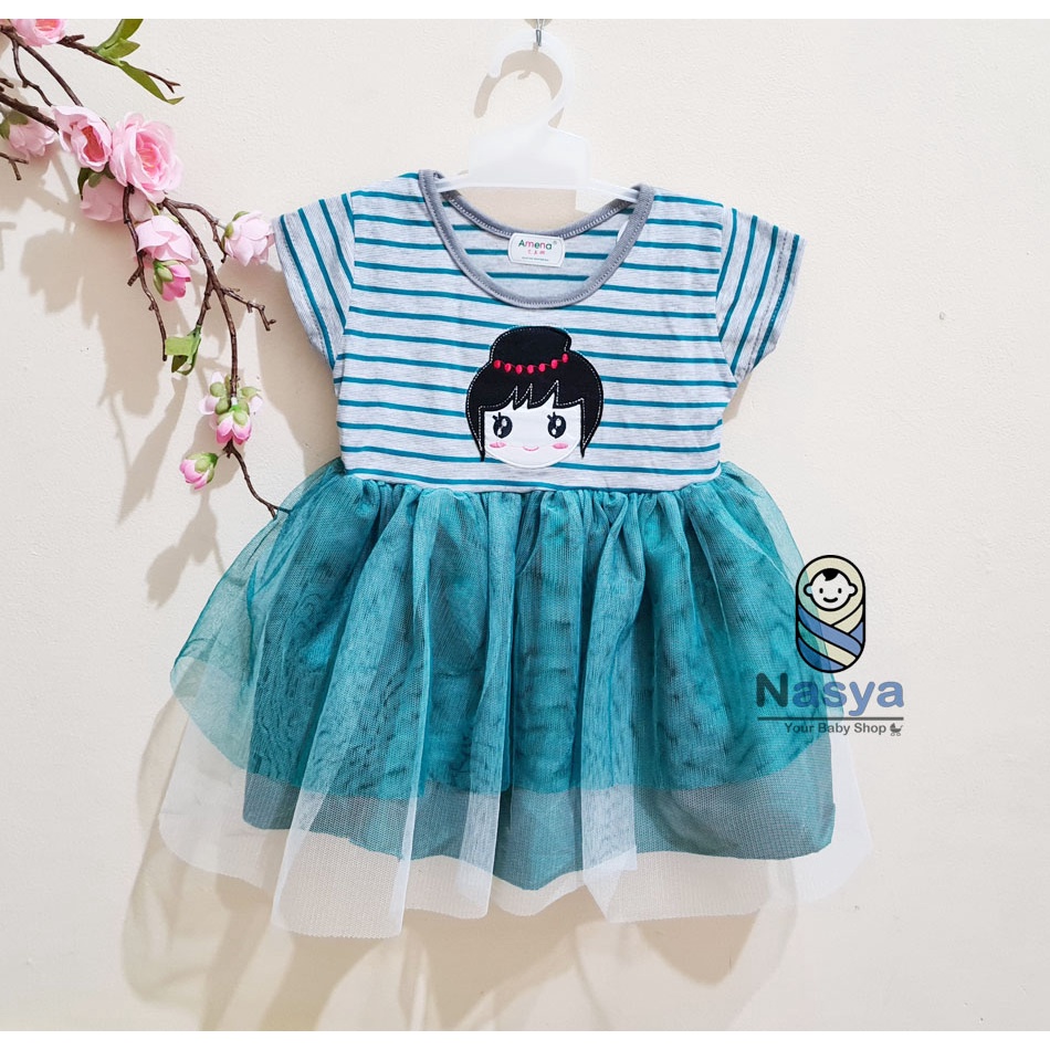 [MK-010] Dress Tutu Bayi Amena / Fashion Baby Girl (0 - 12 bulan)