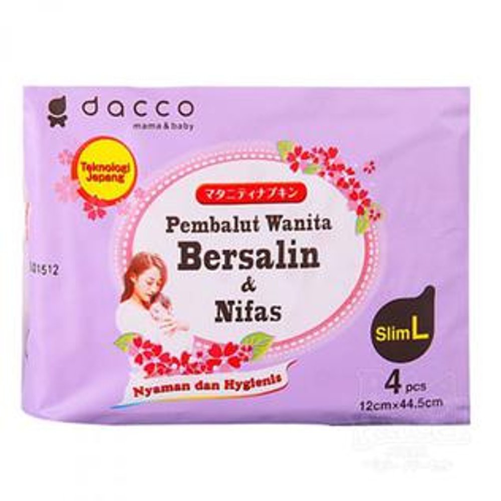 04 DACCO PEMBALUT SLIM L ISI 4 PEMBALUT NIFAS WANITA 04 DACCO PEMBALUT SLIM L ISI 4 PEMBALUT NIFAS WANITA