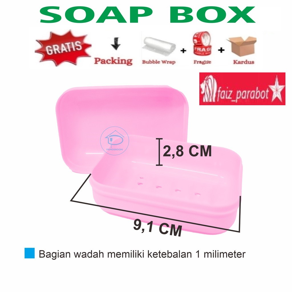 SERBA GROSIR MURAH CEPUK BOX TEMPAT SABUN KAMAR MANDI ANGLE