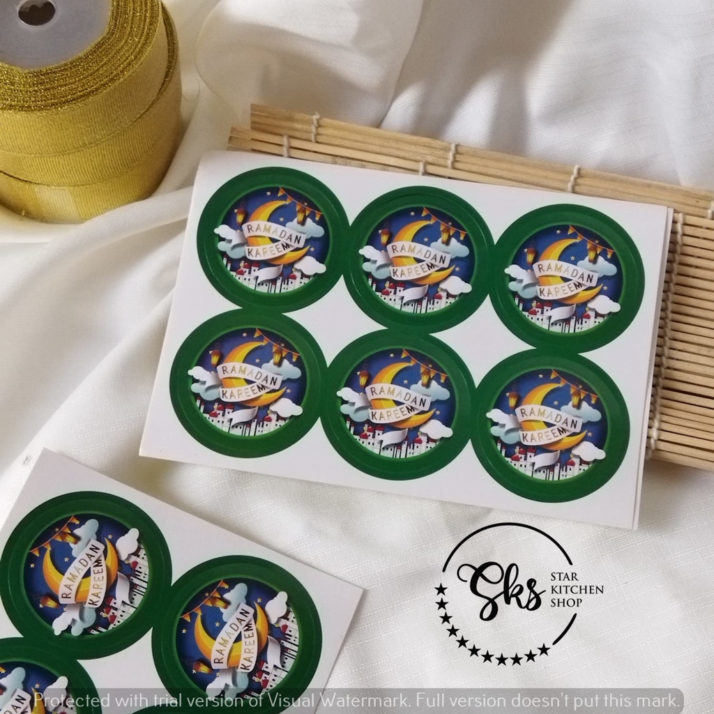 

22E-stiker/sticker box toples kue kering lebaran/idul fitri
