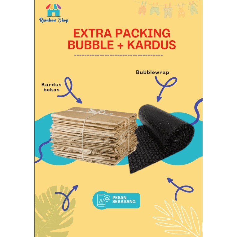 

Extra Packing Bubble Wrap dan Kardus Bekas