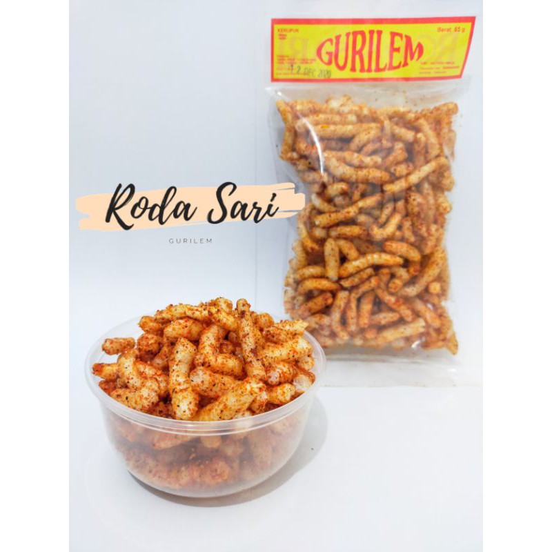 

KERUPUK GURILEM RODA SARI 65gr CEMILAN KHAS BANDUNG