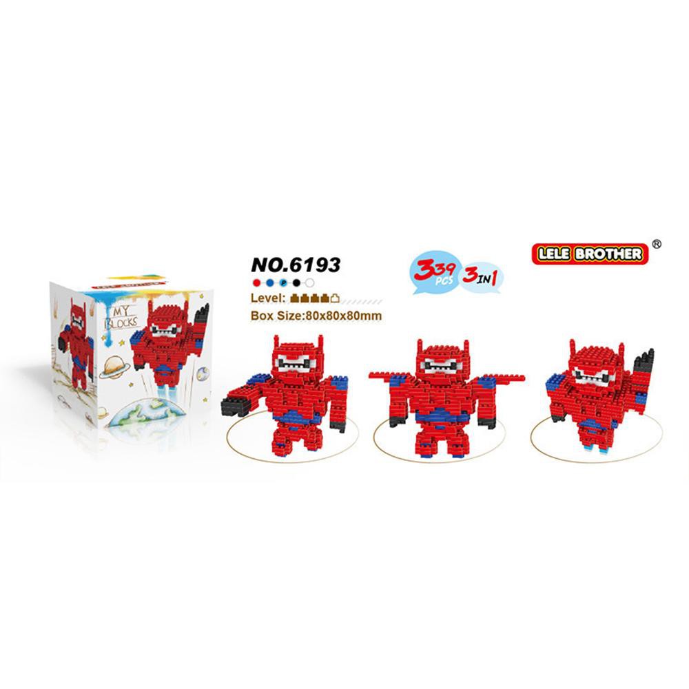 MAINAN BRICK LELE BROTHER 6193 BAYMAX RED ARMOR.