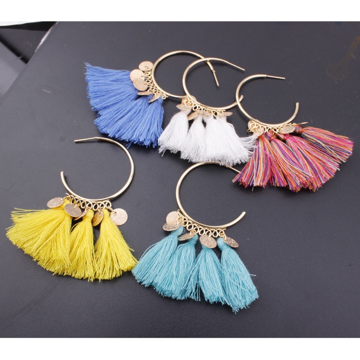 Rumbai anting-anting baru Eropa dan Amerika populer ornamen gaya etnik BANYUAN anting-anting fashion