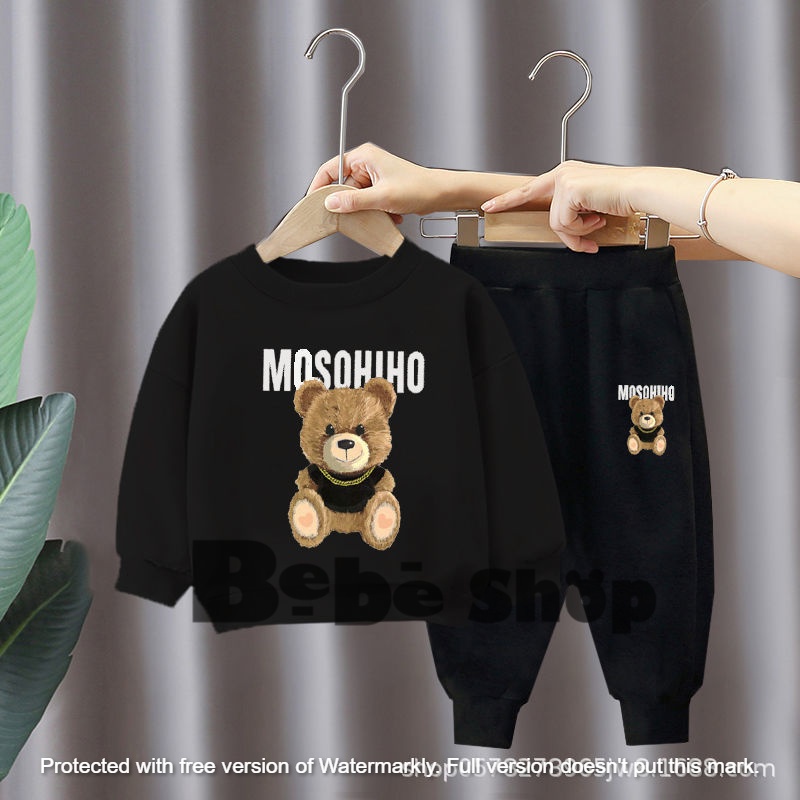 Setelan Baju hoodie anak cewek paling lucu ala korea usia 1 sampai 6 tahun bahan bebytery