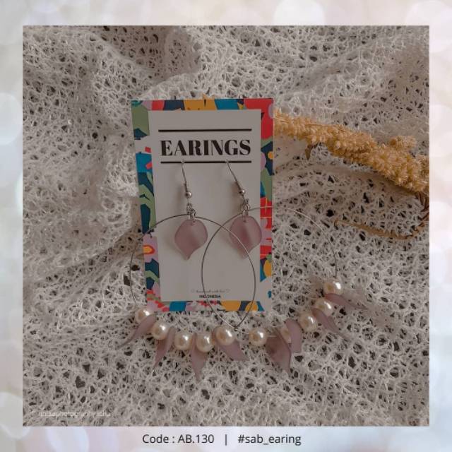 Anting Ring Hoops Dop | AB.130 | ANTING HANDMADE BANDUNG | CUSTOM