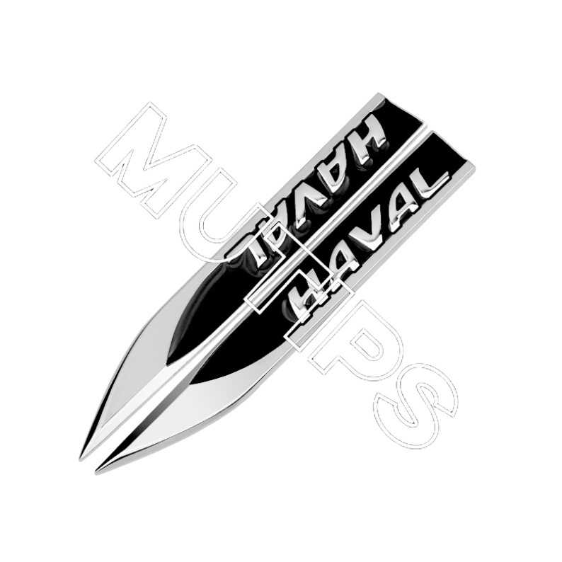 Haval 2pcs Penanda Fender Samping Mobil 3D Bahan Metal Untuk H6 Jolion H2 H2s H1 2021 2022 H5 M4 H9