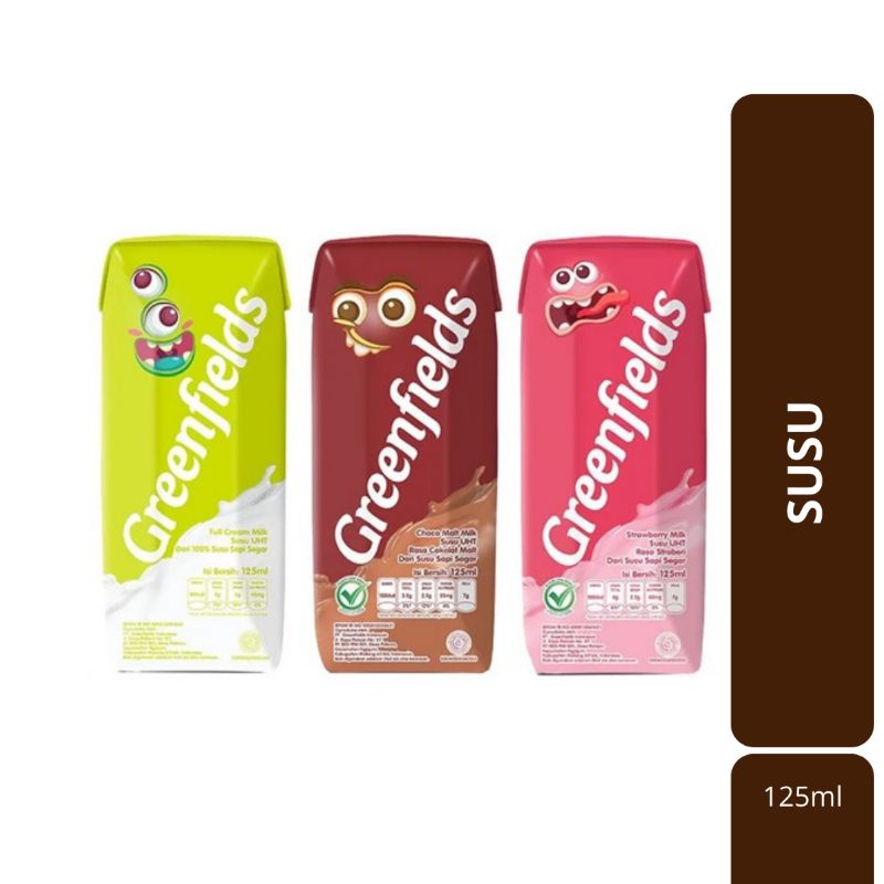 

Susu UHT Full Cream Greenfields 125 ml