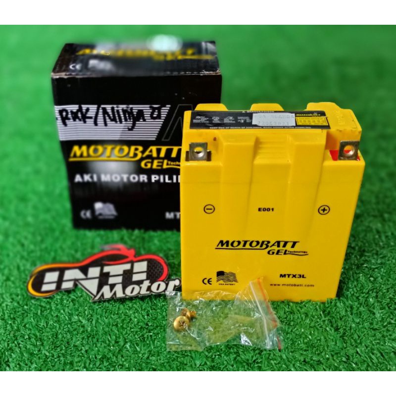 Aki Motobatt / GS MTX3L RX King Ninja 2T Tiara NSR ACU KERING Satria 2 TAK NSR 150 Accu Motobat MTX3