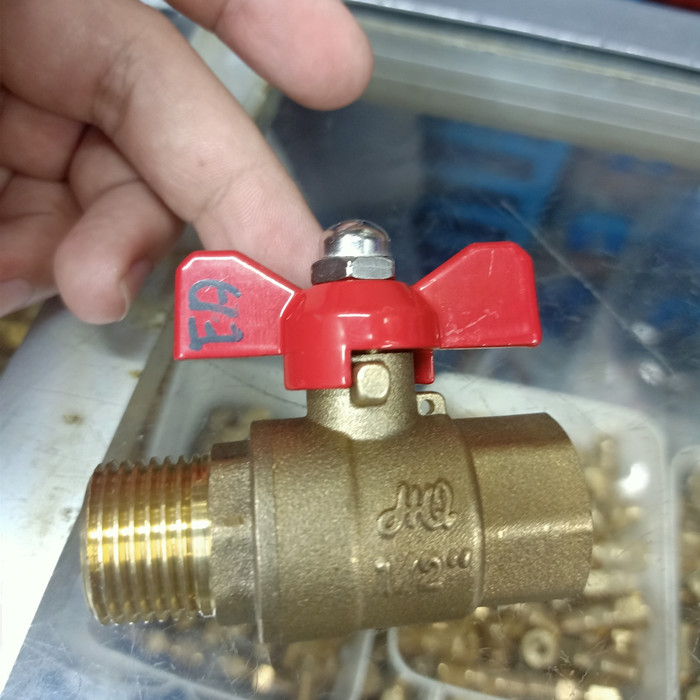 Ball Valve/stop kran drat luar-dalam 1/2"inch