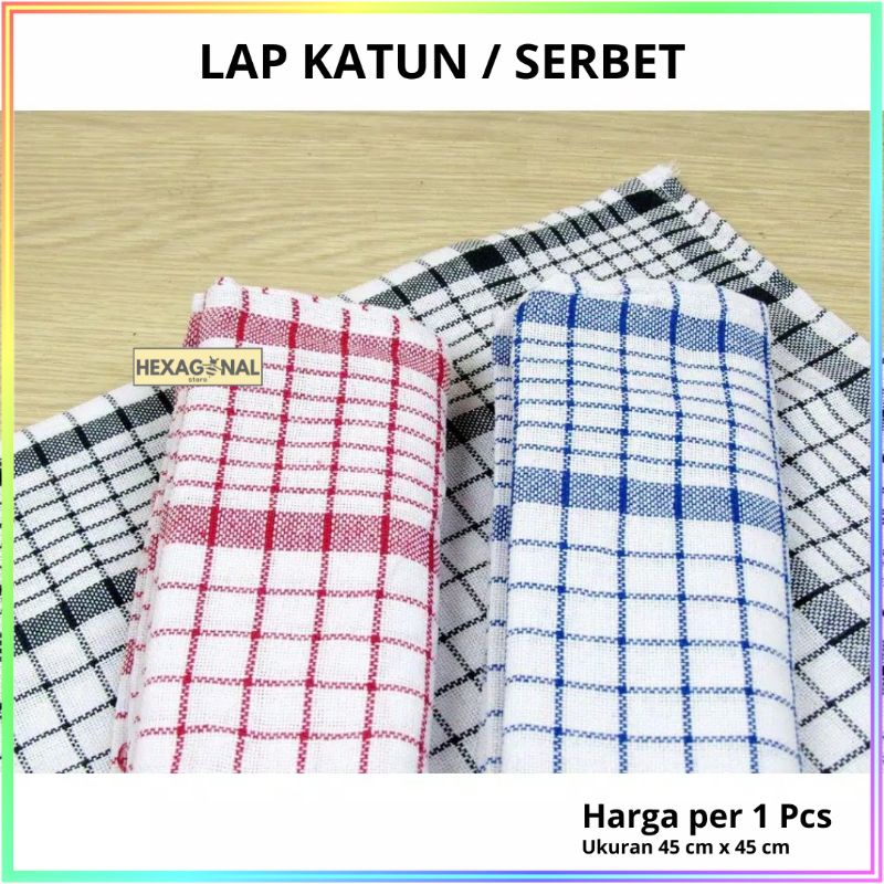 Lap Kain Katun Serbet Murah