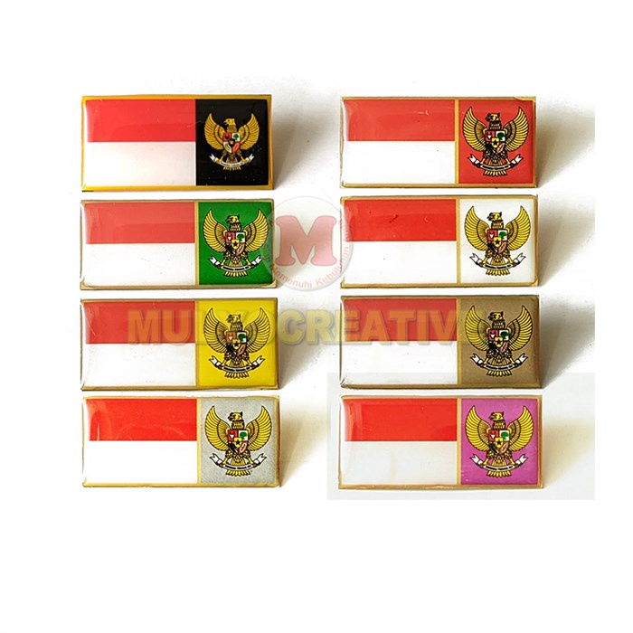 Bross Pin Garuda Bendera - Pin Bendera Garuda MPG Paskibra