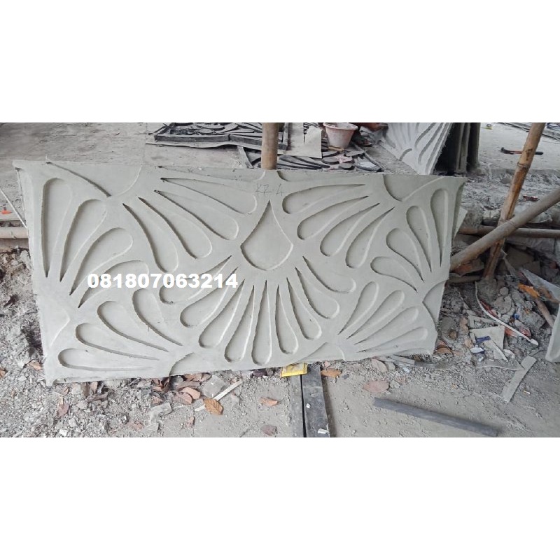 WA O8I8O7O632I4 GRC Krawangan Motif Kipas  O8DUA14DUA0776O8 WA O8I8O7O632I4