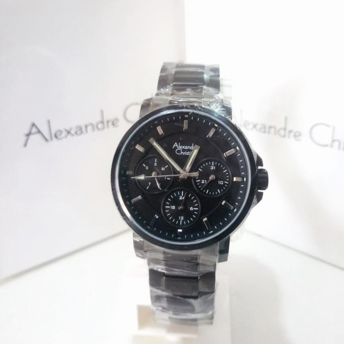 JAM TANGAN WANITA ALEXANDRE CHRISTIE AC 6350 / AC6350 FULL BLACK ORIGINAL