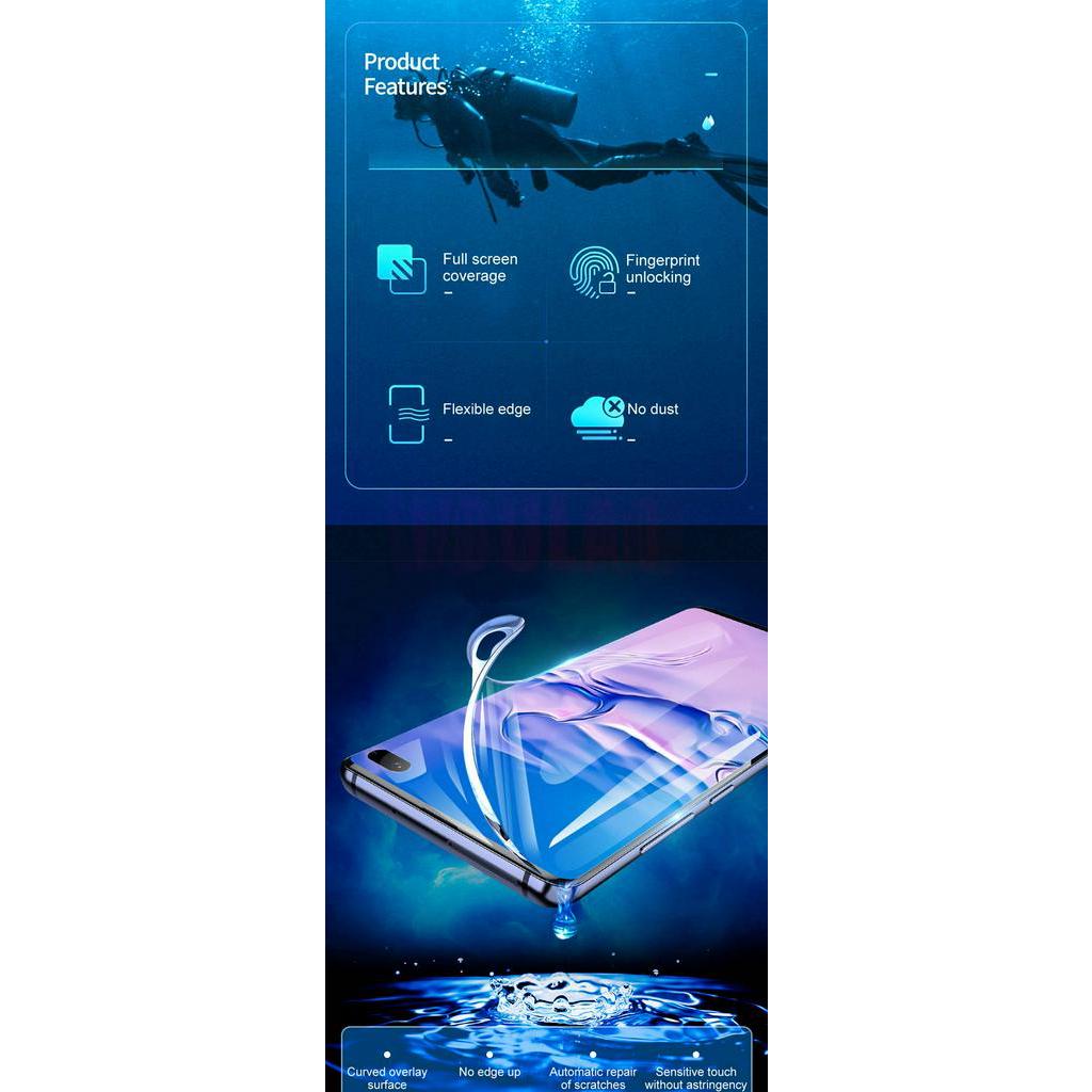 3Piece Hydrogel Film Screen Protector For Samsung Galaxy S7 Edge S8 S9 S10 S20 Plus Screen Protector For Samsung Note 8 9 10 Anti Blue-ray not glass