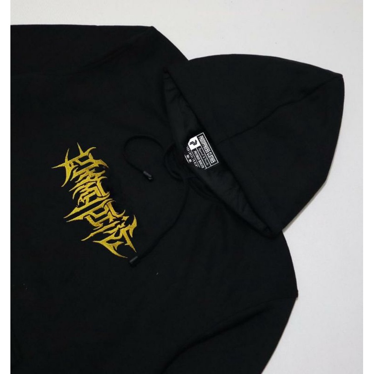 Hoodie Bordir Metal Pria Wanita High Quality