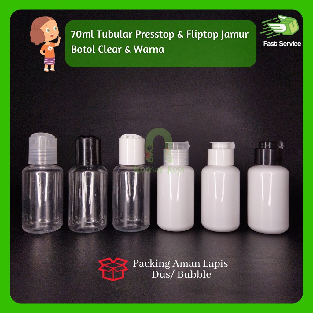 Botol 100ml RF Clear Presstop