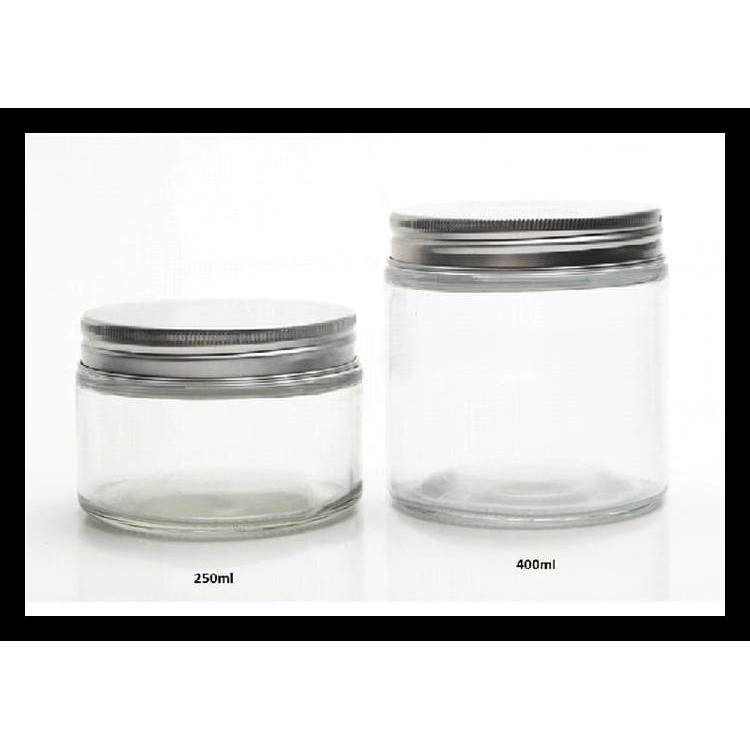 250Ml Botol Toples Jar ( Kaca ), Tutup Aluminium : Pendek & Luas Terlengkap