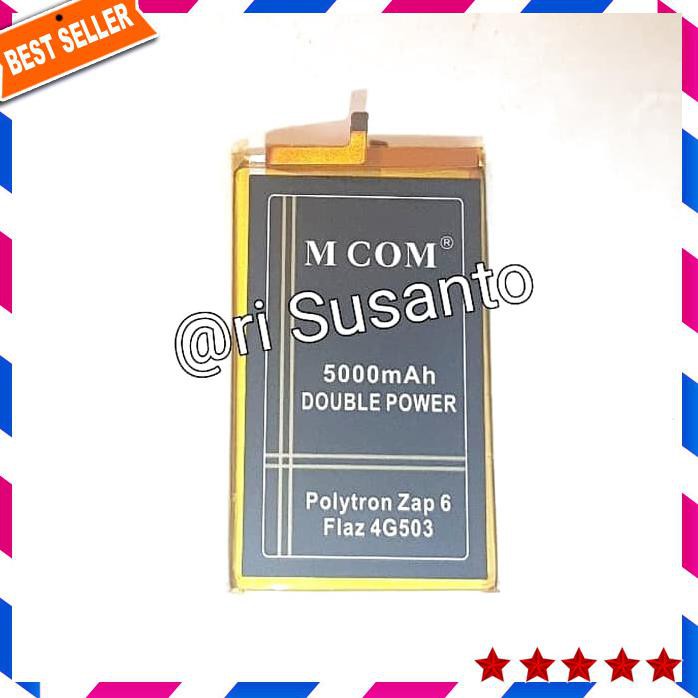 ACC HP BATERAI MCOM POLYTRON ZAP 6 FLAZ 4G503 DOUBLE POWER 5000MAH