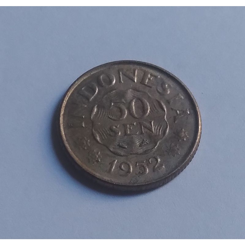 koin 50 sen diponegoro tahun 1992