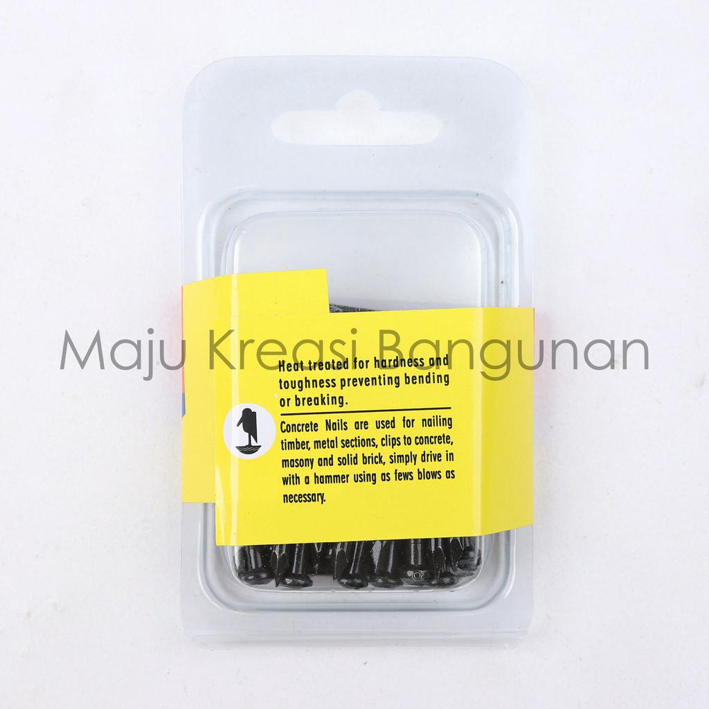 Paku Beton Hitam Marabu 25mm 30mm 38mm 40mm 50mm 75mm 100mm Concrete Nail