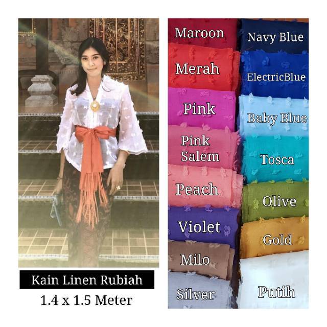 Kain Linen Rubi Rubiah Shopee Indonesia