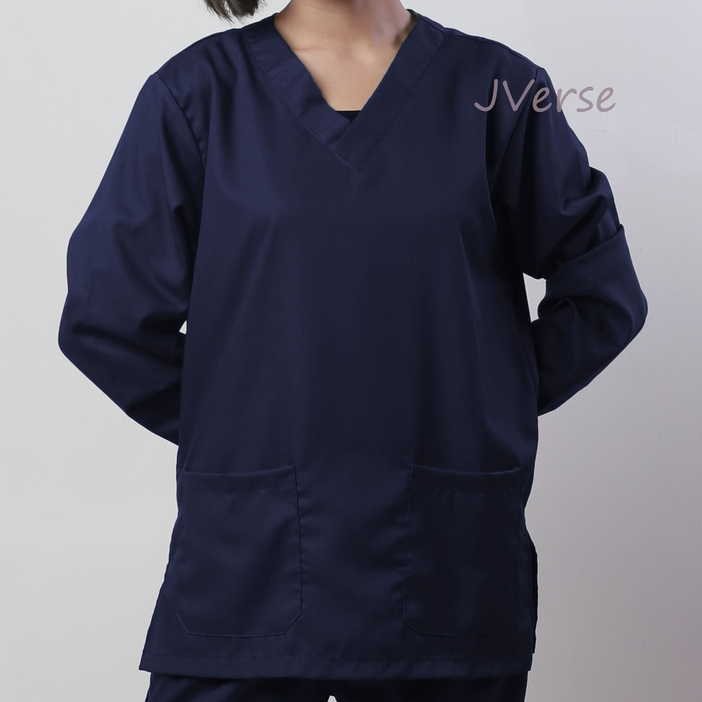 Baju Jaga LENGAN KERUT Dokter Perawat Scrub Medis OK OKA American Drill