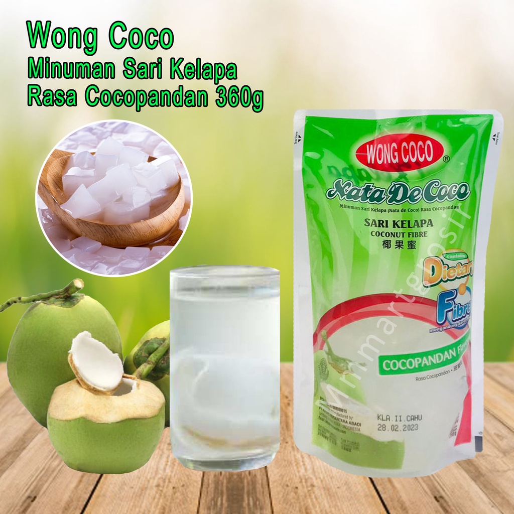 Wong Coco / Nata De Coco / Minuman Sari Kelapa / Rasa Cocopandan 360g