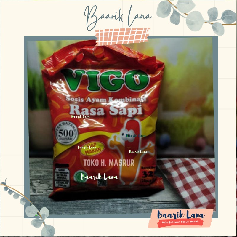 

Sosis Ayam Kombinasi Rasa Sapi Cap Vigo 325gr