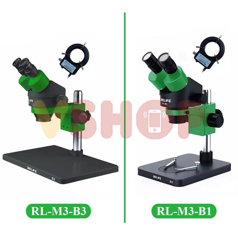 MICROSCOPE MIKROSKOP BINOCULAR RELIFE RL-M3 ZOOM STEREO + LED LAMP