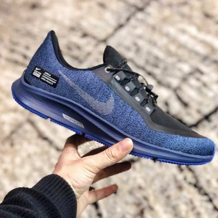 01Al7577933 Sepatu Nike Air Zoom Pegasus 35 Shield Water "Navy Metalic" Sw2Sw0Fpo