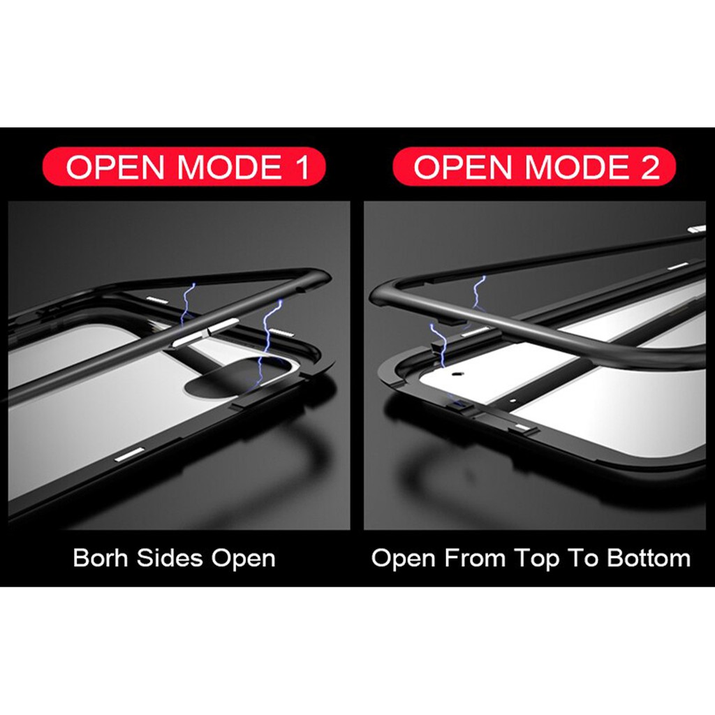 Roxyroxy - Case Magnetic Metal Glass Hardcase Samsung Note 8 - Note 9