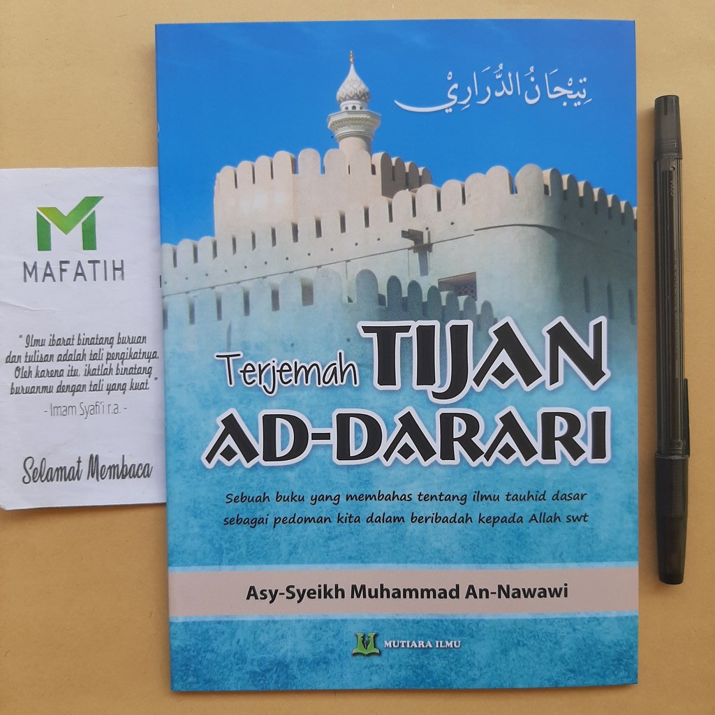 Buku Terjemah Kitab Tijan Ad-Darari Syeikh Imam An-Nawawi (Mutiara Ilmu) ilmu tauhid dasar Tijanud D