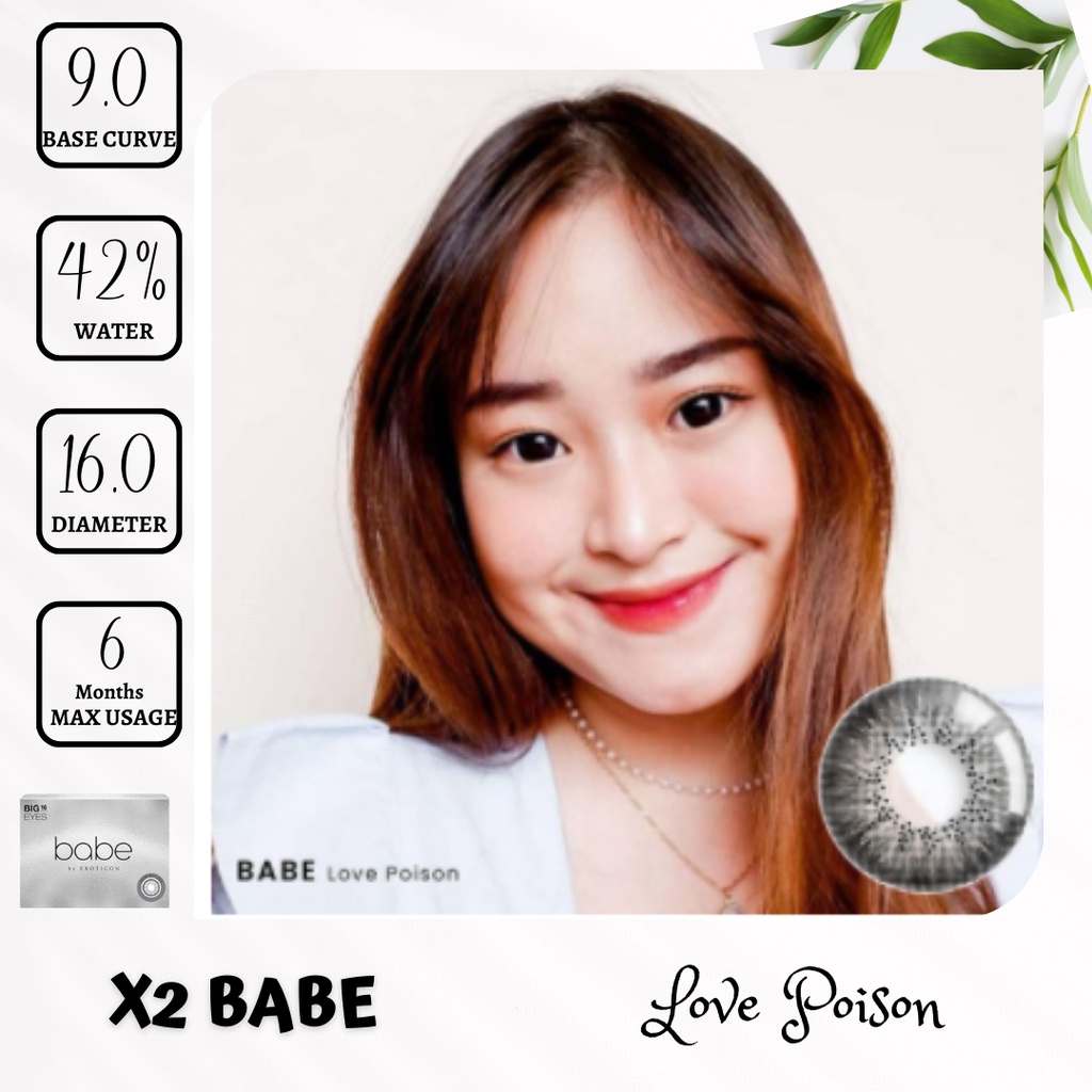 SOFTLENS X2 BABE (BIG EYES) MINUS 0.5  sd 3.00