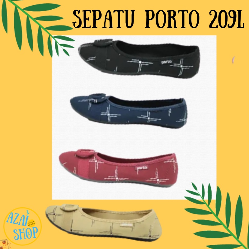 Sepatu Wanita Porto 209L Flatshoes Porto Flatsoes  Sepatu Dewasa Sepatu Perempuan Remaja Azai Shop
