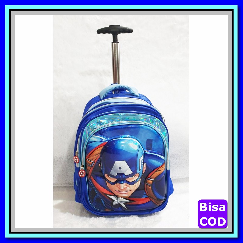 Produk Terkini Tas Troli Roda Karakter Anak Kuda Poni Troley Seko NZ926 Tas Dorong Sd Trolley Gagan