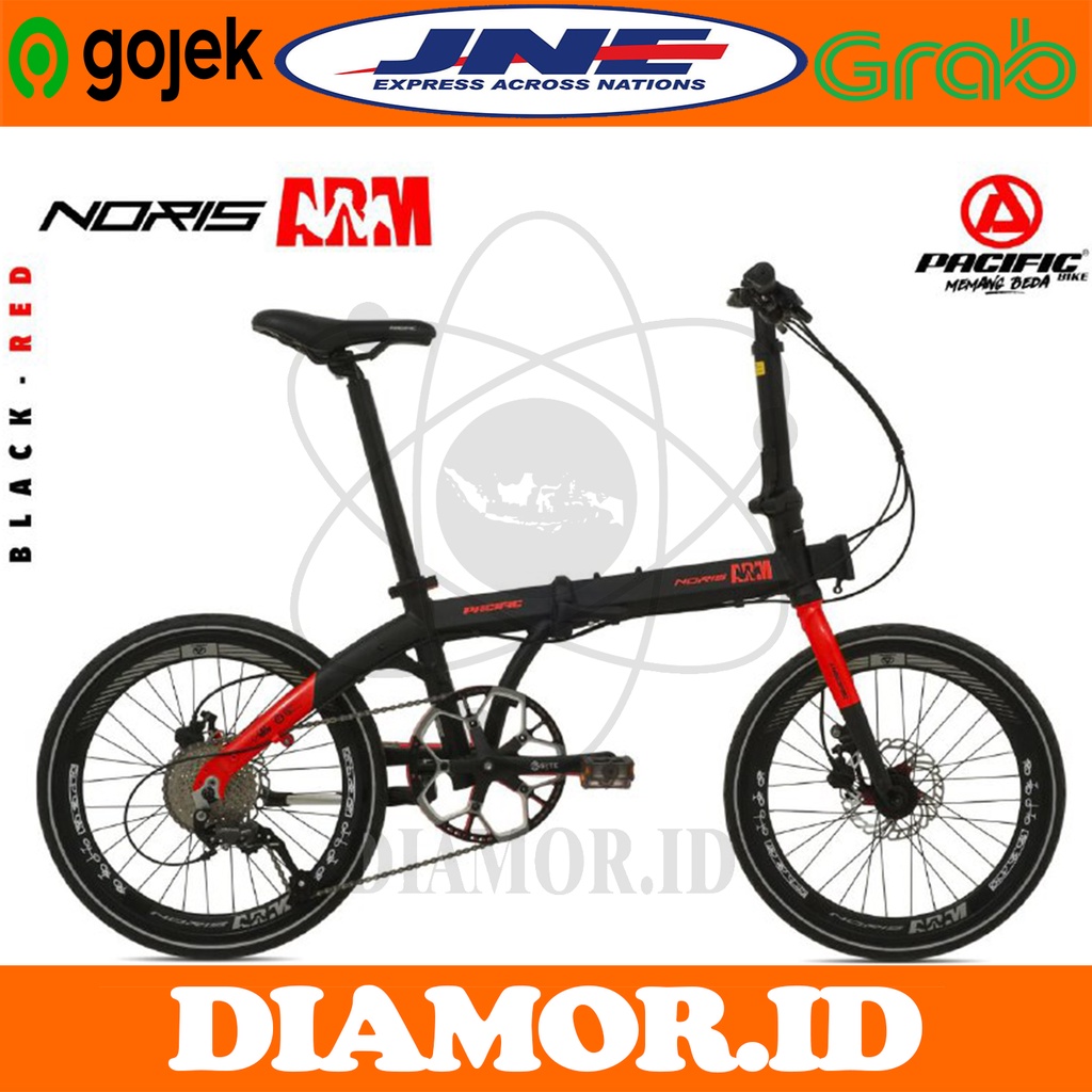 Sepeda Lipat 20 inci Pacific Noris ARM Alloy 9 speed