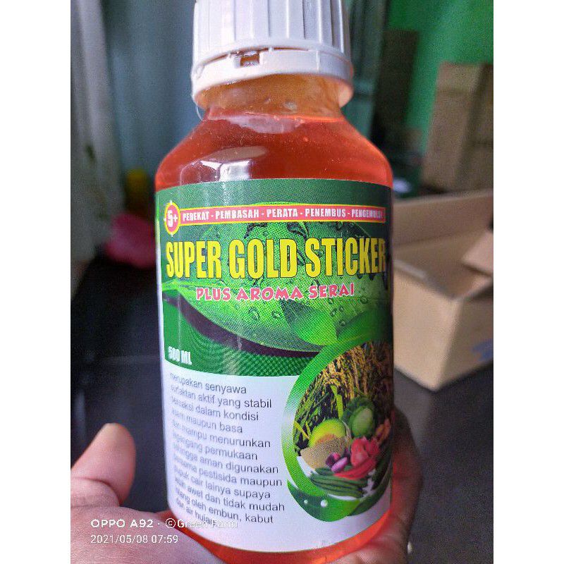 3.3 "MAS BIDIN" SALE SUPER GOLD STIKER TERMURAH DENGAN KUALITAS TERBAIK perekat Perata Pembasah supe