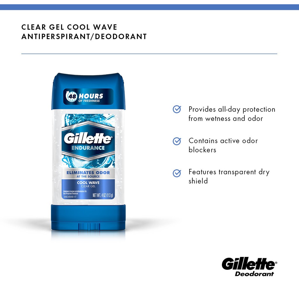 GILLETTE COOLWAVE DEODORANT