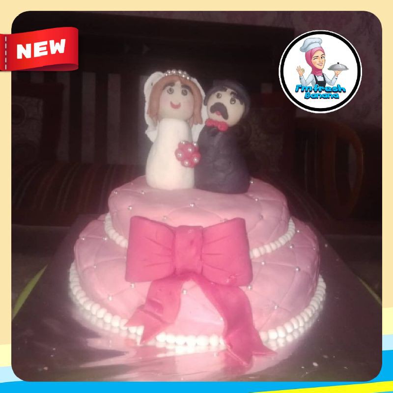 

FRESH BANANA/KUE BOLU PENGANTIN/KUE BOLU FONDANT/KUE BOLU UNIVERSARY/KUE BOLU ULANG TAHUN PERNIKAHAN