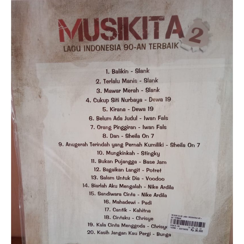 Buku Piano Musikita 2 Lagu Indonesia 90 An Terbaik Shopee Indonesia