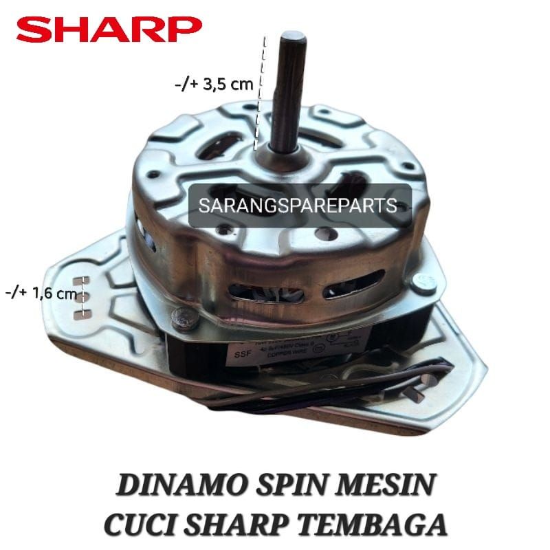 DINAMO SPIN SHARP MESIN CUCI / MOTOR PENGERING MESIN CUCI SHARP