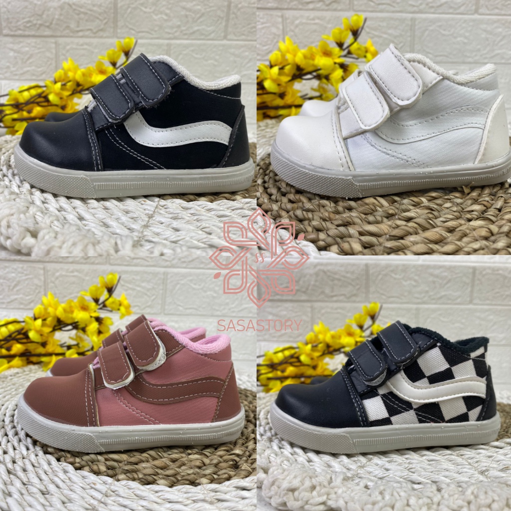 Sasastory Sepatu Sneaker Anak Laki Laki Usia 1 2 3 Tahun Sepatu Sneaker Anak Perempuan Usia 1 2 3 Tahun Sepatu Formal Anak Sepatu Gaya Anak Sepatu Trendy FA27