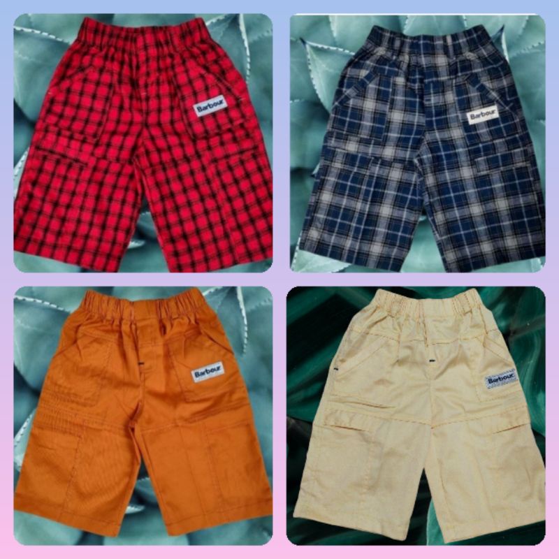 Celana Pendek Anak Laki Laki Junior Katun Barbour Ukuran 10-14