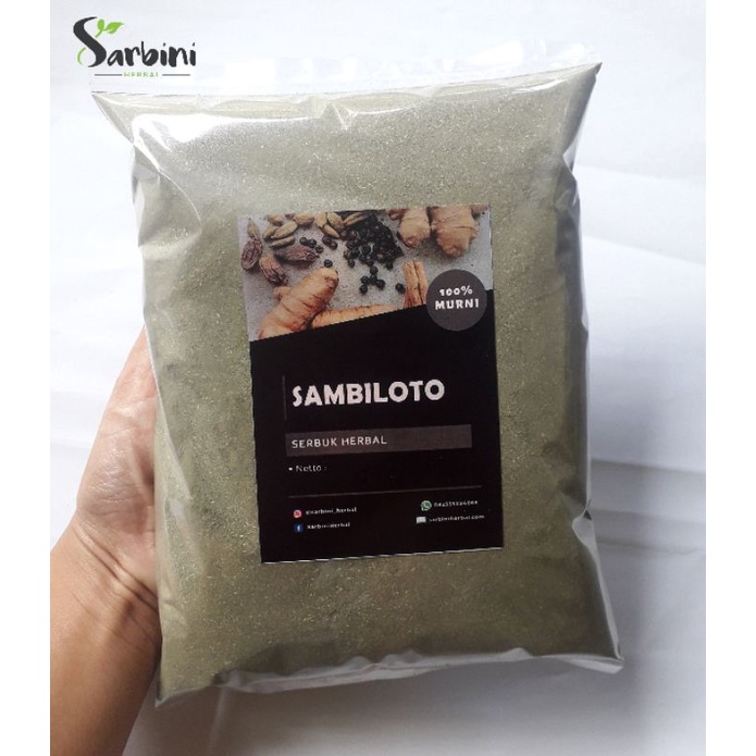 Sambiloto Bubuk 1 kg / Serbuk Sambiloto Murni