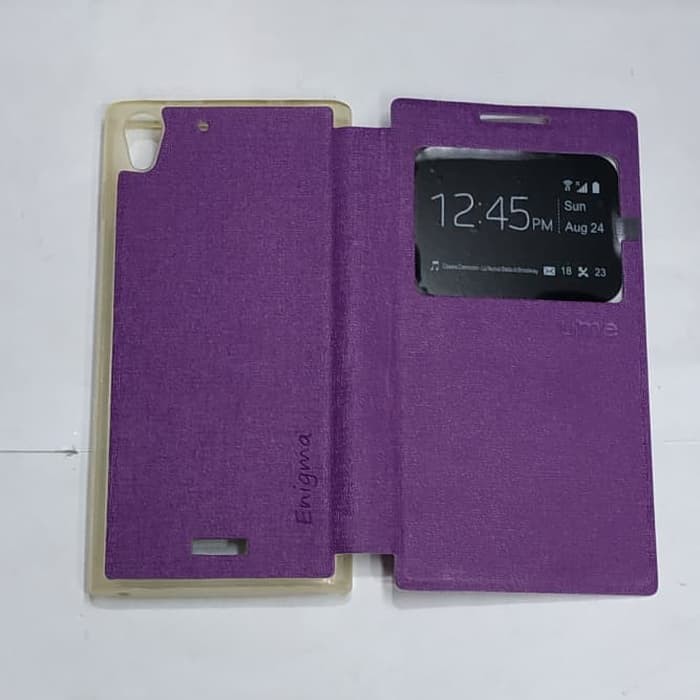 ANDROMAX V3S sarung flip cover ume/ sarung model buku MANTUL