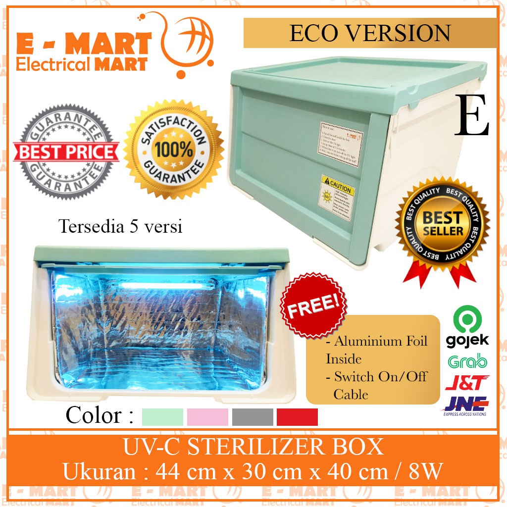 PROMO Box Sterilisasi dengan UVC Lamp / Sterilizer Box UVC / Anti Bakteri Virus / UV C BOX