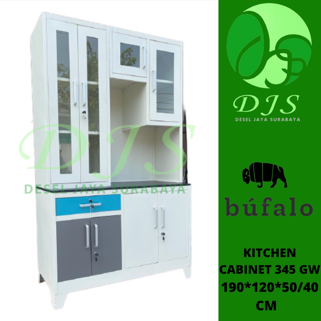 Kitchen Cabinet Besi - Kitchen Set Dapur Besi - Lemari Dapur Besi 345GW